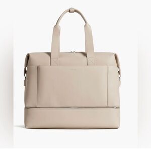 Monos Metro Weekender - Ivory - excellent condition -  Vegan Leather